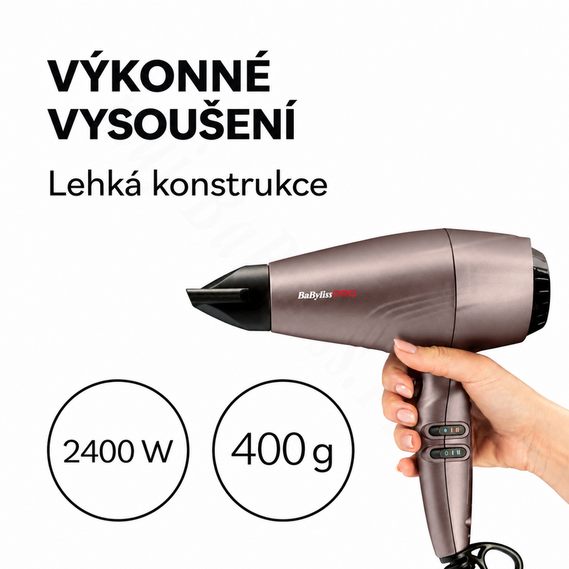 BaByliss PRO Fén na vlasy PODEROSO BAB7550E